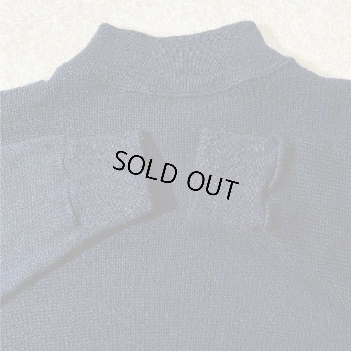 画像5: 「U.S. NAVY(ユー・エス・ネイビー)」ブラック モックネック ミリタリー 軍物 ウール ニット (5)