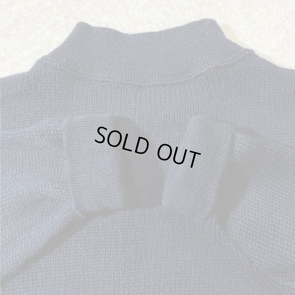 画像6: 「U.S. NAVY(ユー・エス・ネイビー)」ブラック モックネック ミリタリー 軍物 ウール ニット (6)