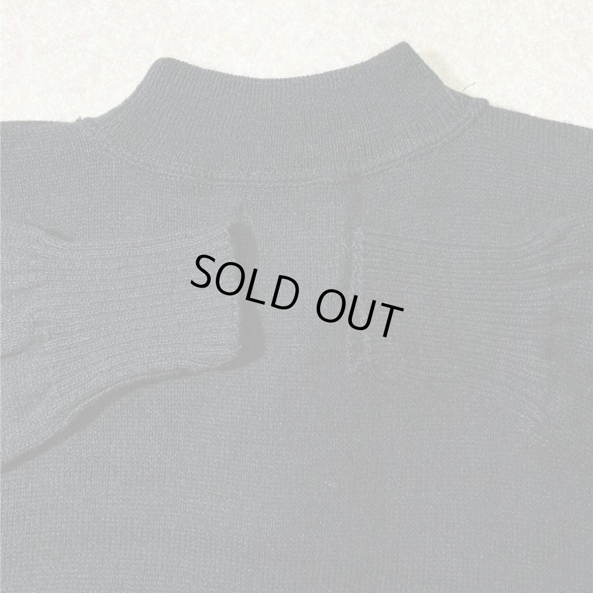 画像10: 「U.S. NAVY(ユー・エス・ネイビー)」ブラック モックネック ミリタリー 軍物 ウール ニット (10)