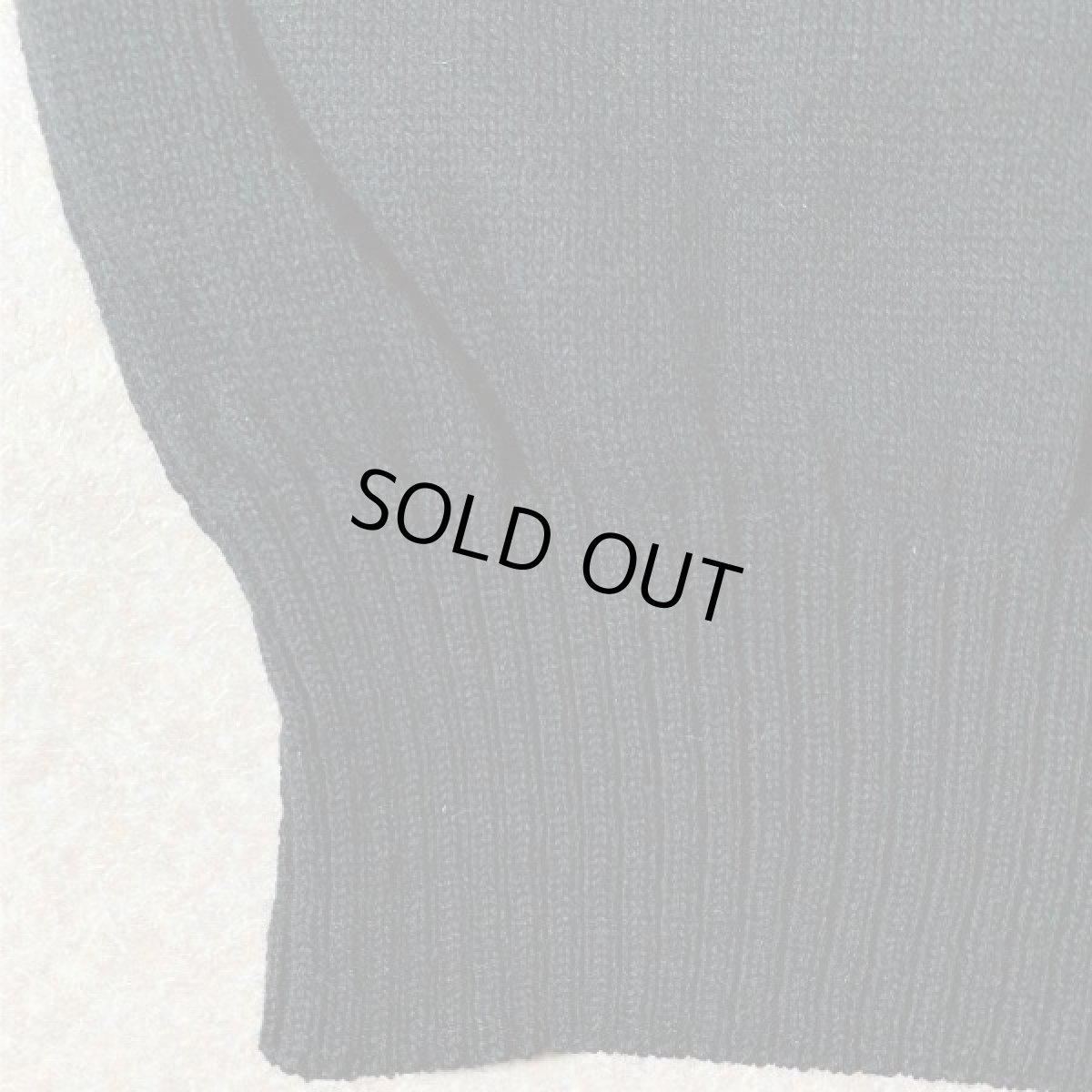 画像12: 「U.S. NAVY(ユー・エス・ネイビー)」ブラック モックネック ミリタリー 軍物 ウール ニット (12)