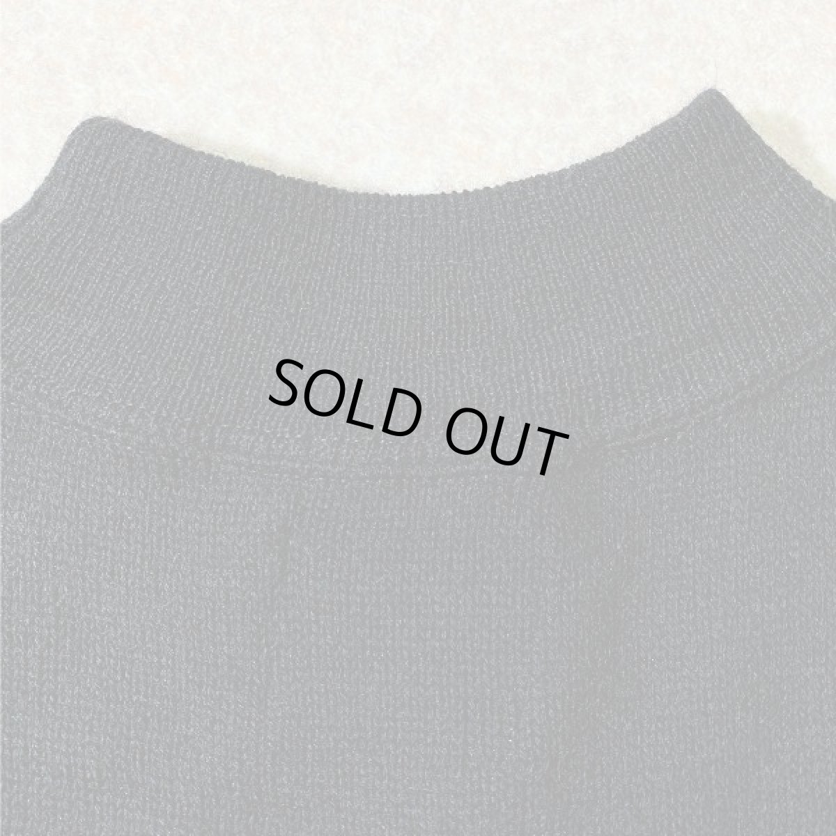 画像13: 「U.S. NAVY(ユー・エス・ネイビー)」ブラック モックネック ミリタリー 軍物 ウール ニット (13)