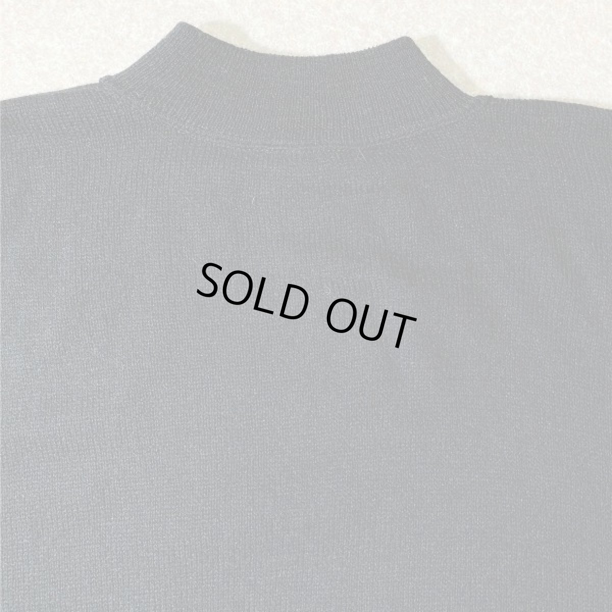 画像3: 「U.S. NAVY(ユー・エス・ネイビー)」ブラック モックネック ミリタリー 軍物 ウール ニット (3)