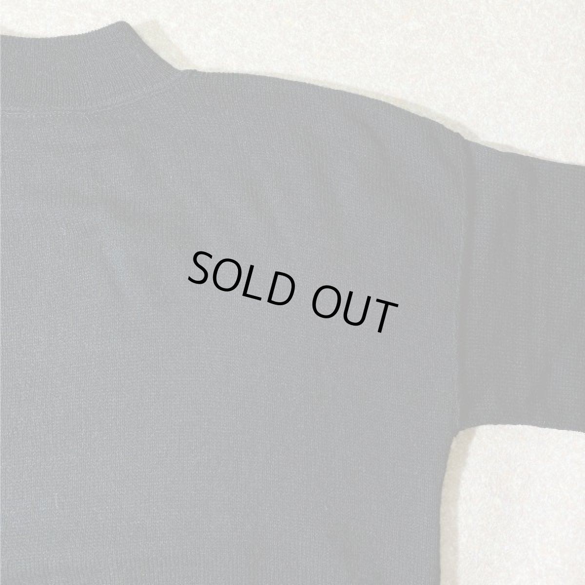 画像4: 「U.S. NAVY(ユー・エス・ネイビー)」ブラック モックネック ミリタリー 軍物 ウール ニット (4)