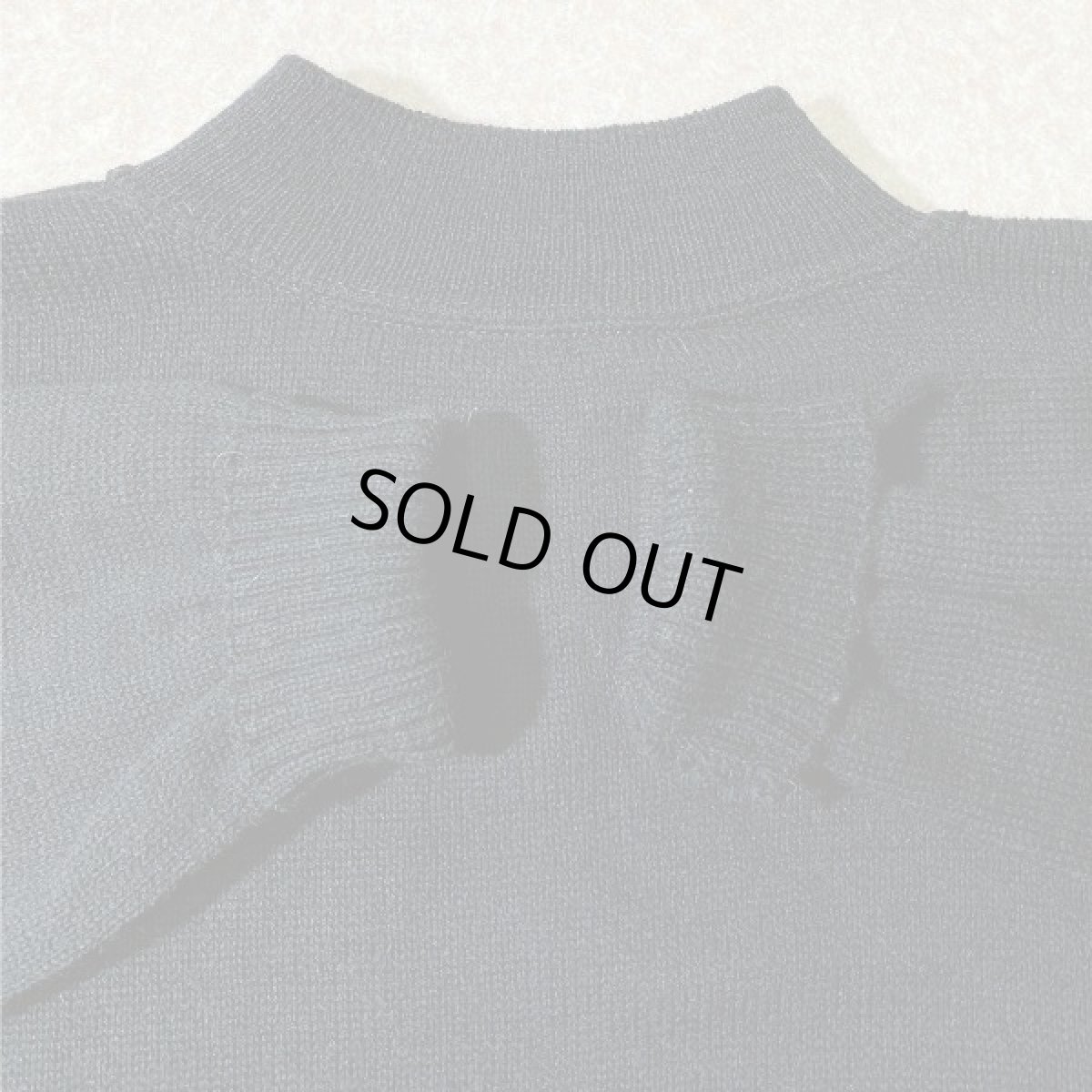 画像6: 「U.S. NAVY(ユー・エス・ネイビー)」ブラック モックネック ミリタリー 軍物 ウール ニット (6)