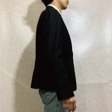 画像18: 「Calvin Klein(カルバン クライン)」ブラック 総裏 ウインドペーン テーラード ジャケット (18)