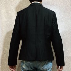 画像20: 「Calvin Klein(カルバン クライン)」ブラック 総裏 ウインドペーン テーラード ジャケット (20)