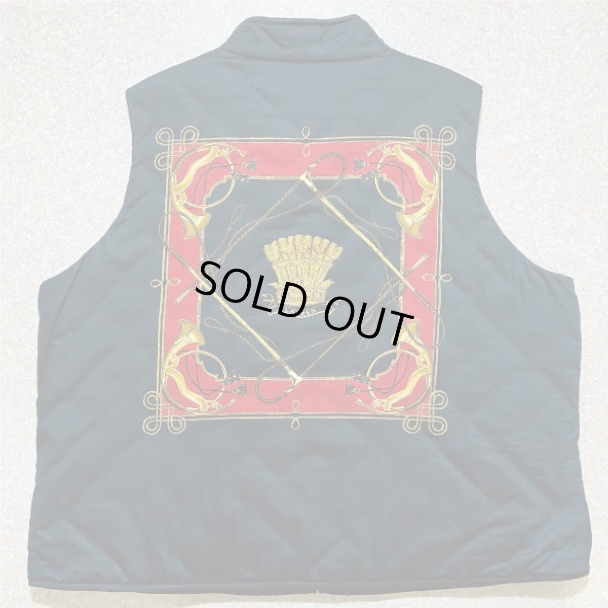 画像8: 「LAUREN RALPH LAUREN(ローレン ラルフローレン)」中綿キルティング クレスト刺繍 スカーフプリント リバーシブル ベスト (8)