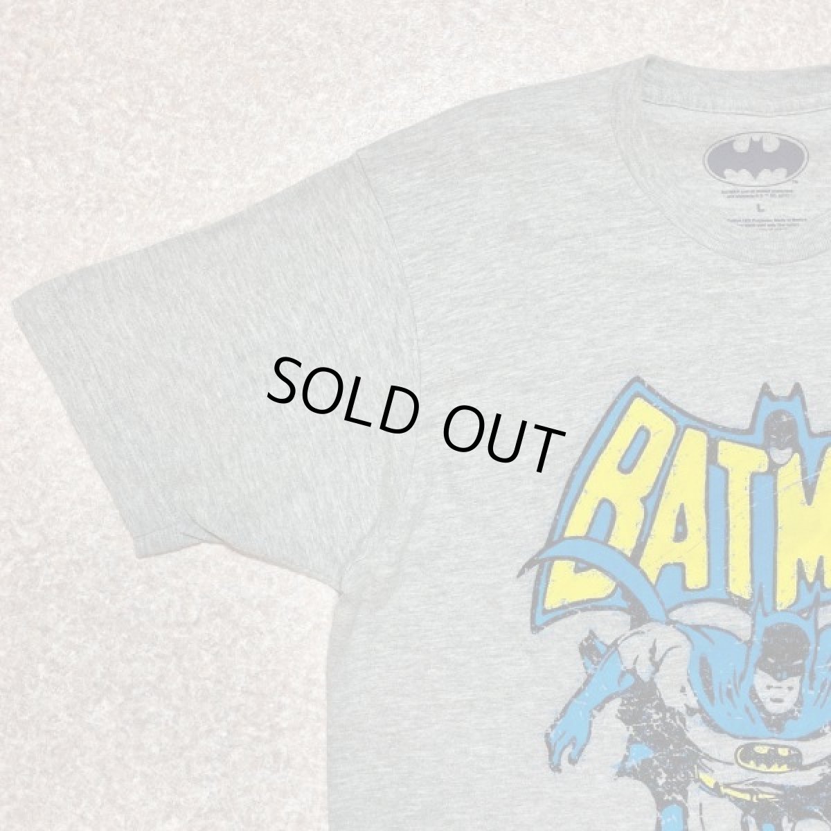 画像2: 「BATMAN(バットマン)」アメリカンコミック アメコミ 杢グレー Tシャツ (2)