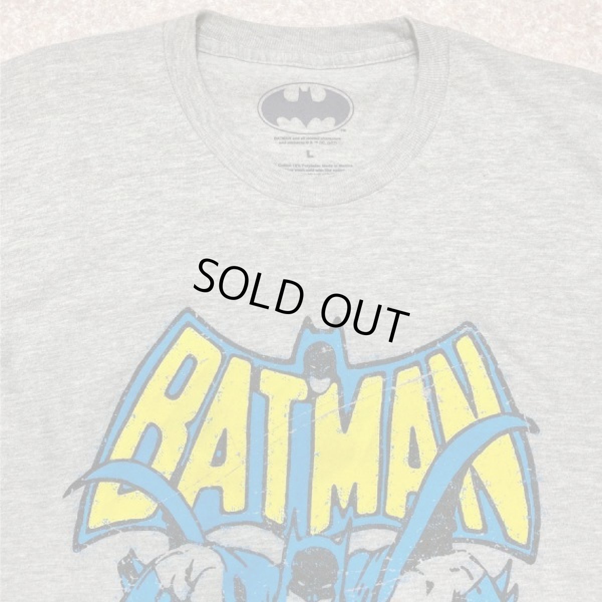 画像3: 「BATMAN(バットマン)」アメリカンコミック アメコミ 杢グレー Tシャツ (3)