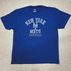 画像1: 「RING SPUN SOFT(リングスパンソフト)」MLB ニューヨークメッツ NEW YORK METS 杢ブルー Tシャツ (1)