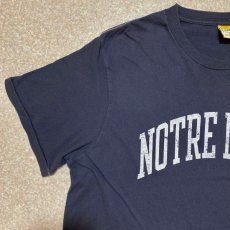 画像2: 「LEAGUE(リーグ)」NOTRE DAME ノートルダム大学 シングルステッチ パキ綿 Tシャツ (2)