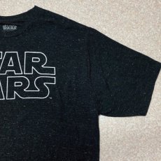 画像4: 「STAR WARS(スターウォーズ)」縁取りロゴ 杢調 ブラック プリント Tシャツ (4)