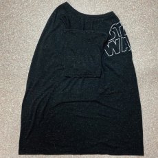 画像14: 「STAR WARS(スターウォーズ)」縁取りロゴ 杢調 ブラック プリント Tシャツ (14)