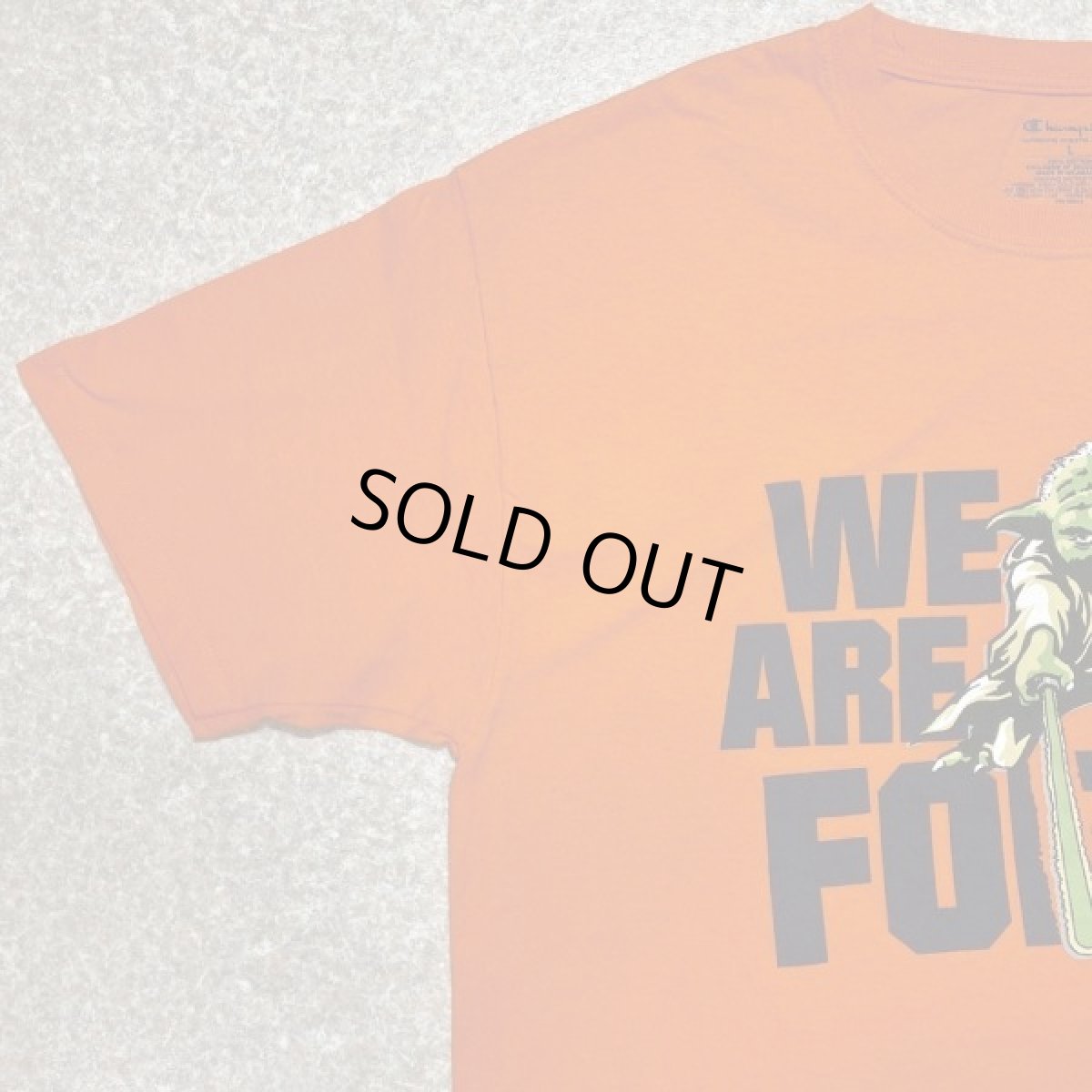 画像2: 「Champion(チャンピオン)」STAR WARS スターウォーズ ヨーダ シラキュース大学 オレンジ プリント Tシャツ (2)