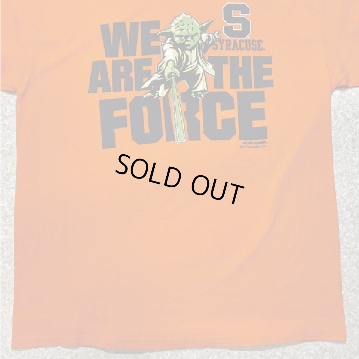 画像5: 「Champion(チャンピオン)」STAR WARS スターウォーズ ヨーダ シラキュース大学 オレンジ プリント Tシャツ (5)