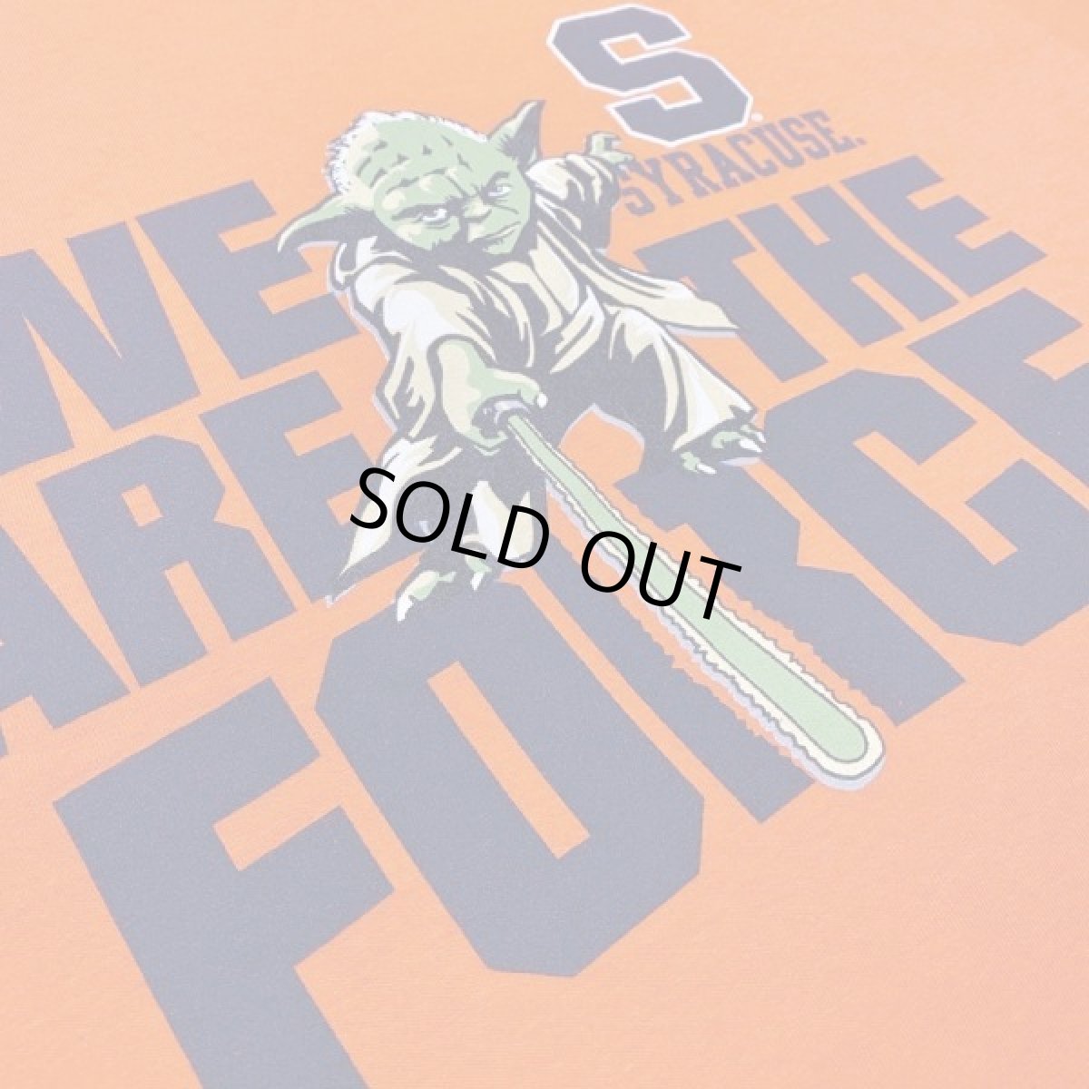 画像7: 「Champion(チャンピオン)」STAR WARS スターウォーズ ヨーダ シラキュース大学 オレンジ プリント Tシャツ (7)