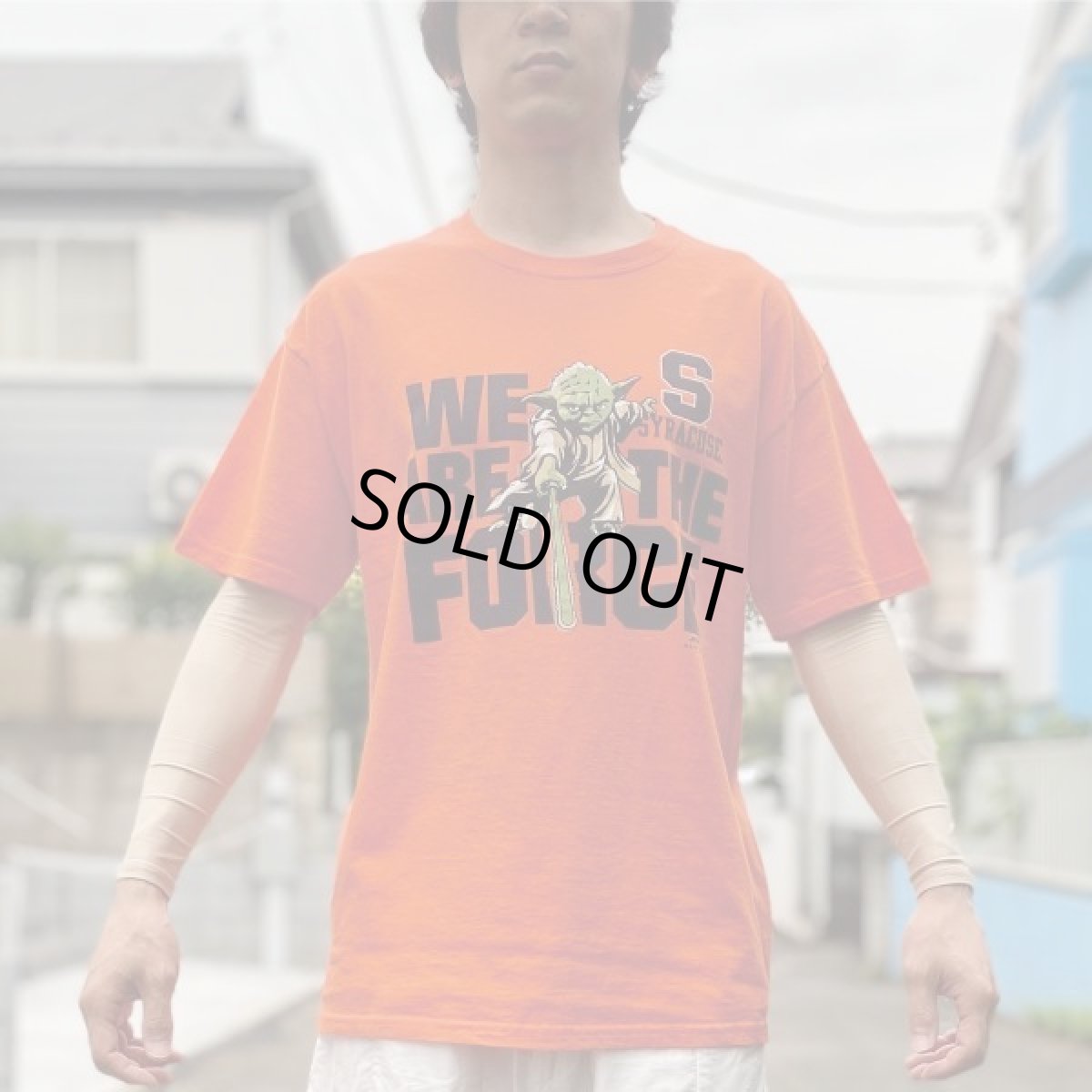 画像16: 「Champion(チャンピオン)」STAR WARS スターウォーズ ヨーダ シラキュース大学 オレンジ プリント Tシャツ (16)