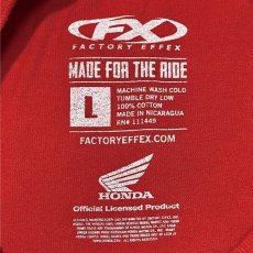 画像8: 「HONDA(ホンダ)」FACTORY EFFEX ファクトリーエフエックス オフィシャル レッド Tシャツ (8)