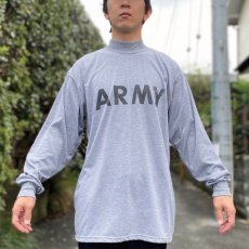 画像16: 「U.S.ARMY(ユー・エス・アーミー)」00s 06納品 米軍 PFU ARMY リフレクタープリント 実物 モックネック ロングスリーブ カットソー (16)