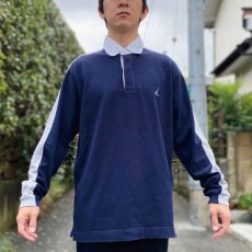 画像16: 「NAUTICA(ノーティカ)」ナンバリング 83 ライン切替 ヨット刺繍 ラガーシャツ (16)