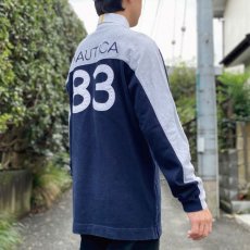 画像19: 「NAUTICA(ノーティカ)」ナンバリング 83 ライン切替 ヨット刺繍 ラガーシャツ (19)