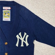 画像3: 「Mitchell&Ness(ミッチェル&ネス)」NYY NewYork Yankees MLB ニューヨークヤンキース サガラワッペン カットソー カーディガン (3)