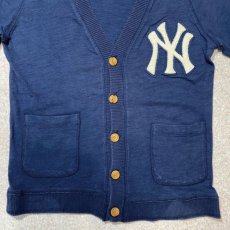 画像4: 「Mitchell&Ness(ミッチェル&ネス)」NYY NewYork Yankees MLB ニューヨークヤンキース サガラワッペン カットソー カーディガン (4)