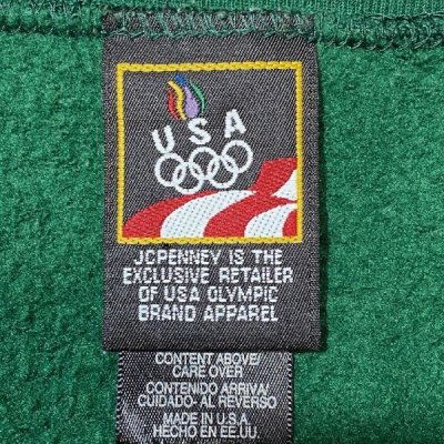 画像2: 「J.C.PENNEY(ジェーシーペニー)」90s オリンピック 五輪 USA 限定 USA製 エクスクルーシブ グリーン トレーナー