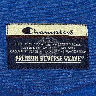 画像2: 「Champion(チャンピオン)」目無し プレミアム リバースウィーブ PREMIUM REVERSE WEAVE ブルー スウェット トレーナー