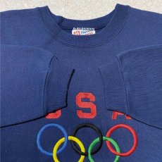 画像3: 「Hanes(ヘインズ)」90s オリンピック 五輪 USA 限定 USA製 ヘビーウェイト HEAVYWEIGHT ネイビー トレーナー (3)