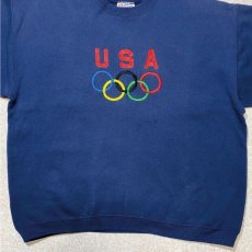 画像5: 「Hanes(ヘインズ)」90s オリンピック 五輪 USA 限定 USA製 ヘビーウェイト HEAVYWEIGHT ネイビー トレーナー (5)