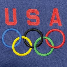 画像6: 「Hanes(ヘインズ)」90s オリンピック 五輪 USA 限定 USA製 ヘビーウェイト HEAVYWEIGHT ネイビー トレーナー (6)
