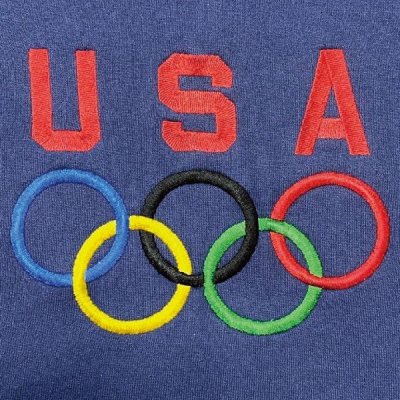 画像1: 「Hanes(ヘインズ)」90s オリンピック 五輪 USA 限定 USA製 ヘビーウェイト HEAVYWEIGHT ネイビー トレーナー