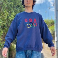 画像16: 「Hanes(ヘインズ)」90s オリンピック 五輪 USA 限定 USA製 ヘビーウェイト HEAVYWEIGHT ネイビー トレーナー (16)