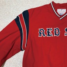 画像2: 「GENUINE MERCHANDISE(ジェニュイン マーチャンダイズ)」ボストンレッドソックス MLB ヤッケ ナイロン プルオーバー (2)