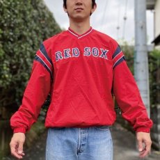 画像16: 「GENUINE MERCHANDISE(ジェニュイン マーチャンダイズ)」ボストンレッドソックス MLB ヤッケ ナイロン プルオーバー (16)