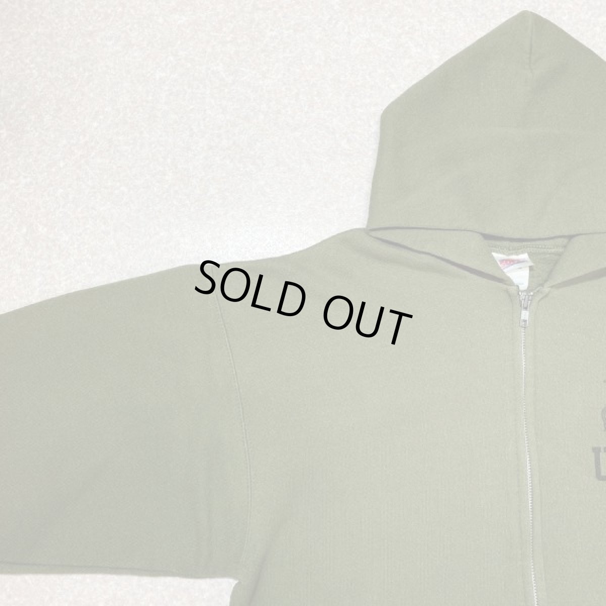 画像2: 「U.S. MARINE(ユー・エス・マリーン)」海兵隊 実物 放出品 90s USMC USA製 スウェット ZIP パーカー (2)