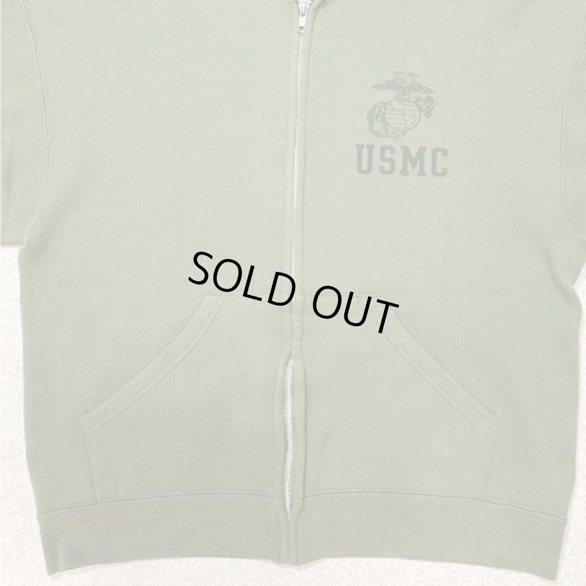 画像5: 「U.S. MARINE(ユー・エス・マリーン)」海兵隊 実物 放出品 90s USMC USA製 スウェット ZIP パーカー (5)