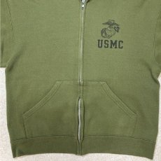 画像5: 「U.S. MARINE(ユー・エス・マリーン)」海兵隊 実物 放出品 90s USMC USA製 スウェット ZIP パーカー (5)