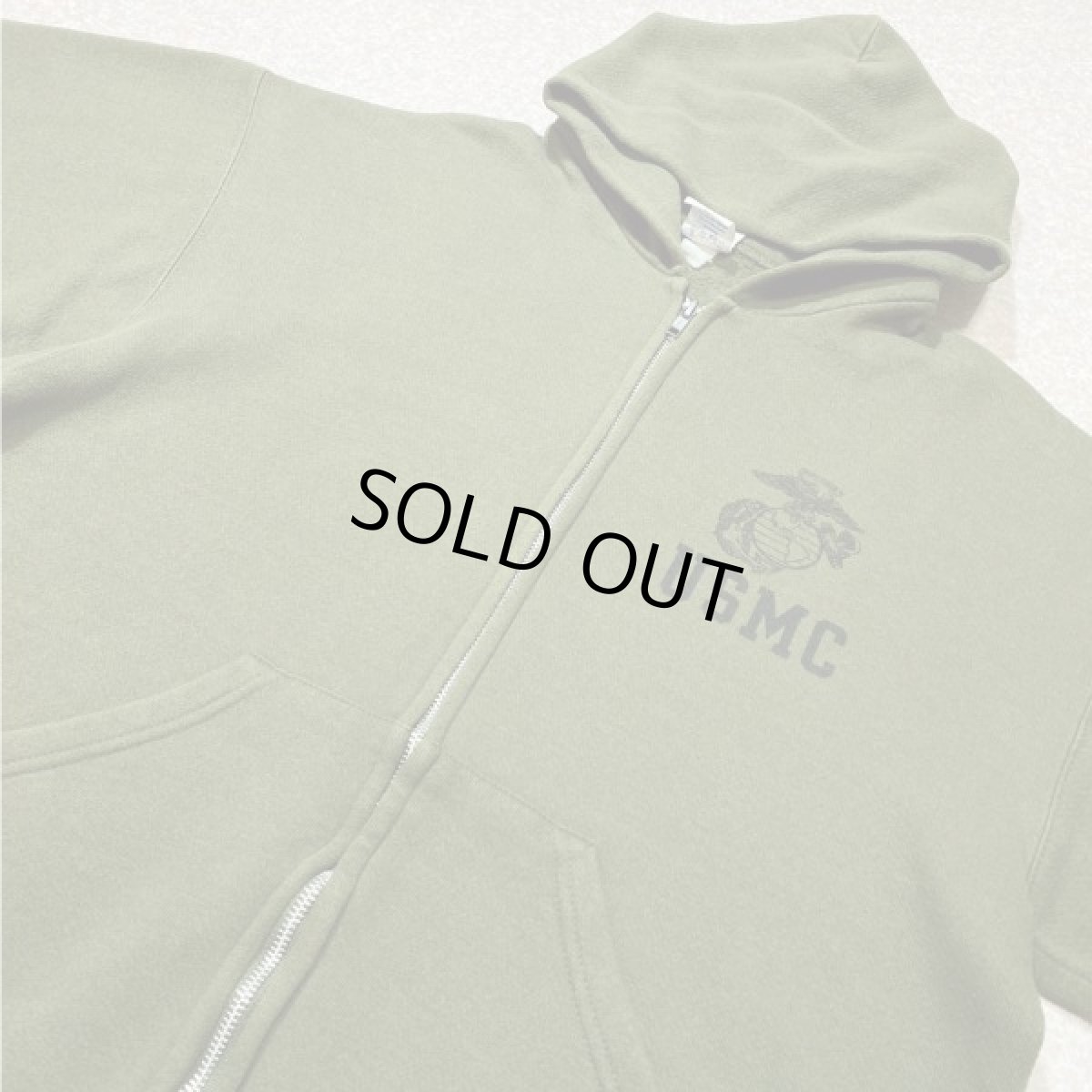 画像15: 「U.S. MARINE(ユー・エス・マリーン)」海兵隊 実物 放出品 90s USMC USA製 スウェット ZIP パーカー (15)