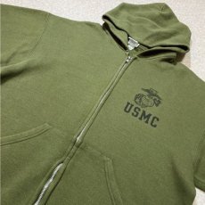 画像15: 「U.S. MARINE(ユー・エス・マリーン)」海兵隊 実物 放出品 90s USMC USA製 スウェット ZIP パーカー (15)