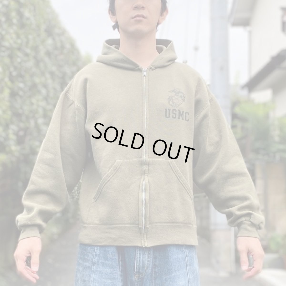 画像16: 「U.S. MARINE(ユー・エス・マリーン)」海兵隊 実物 放出品 90s USMC USA製 スウェット ZIP パーカー (16)