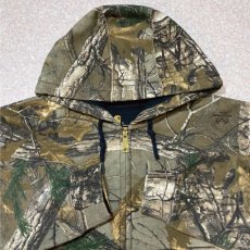 画像3: 「Carhartt(カーハート)」REALTREE リアルツリー リアルツリーカモ カモ柄 迷彩 ミッドウェイト Lサイズ USモデル 裏起毛 ZIP パーカー (3)