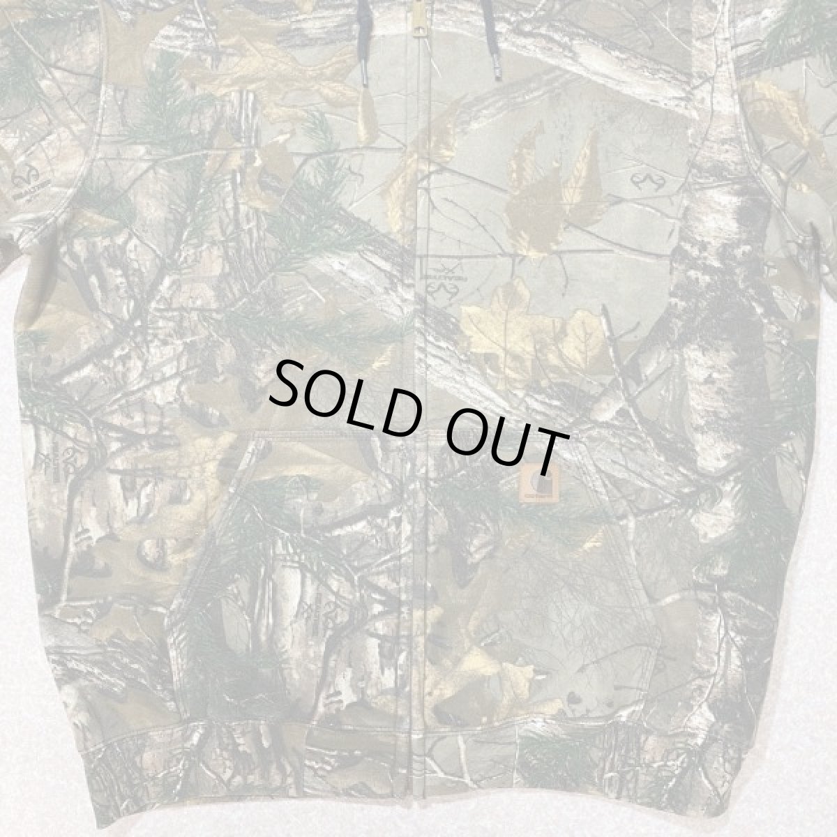 画像4: 「Carhartt(カーハート)」REALTREE リアルツリー リアルツリーカモ カモ柄 迷彩 ミッドウェイト Lサイズ USモデル 裏起毛 ZIP パーカー (4)