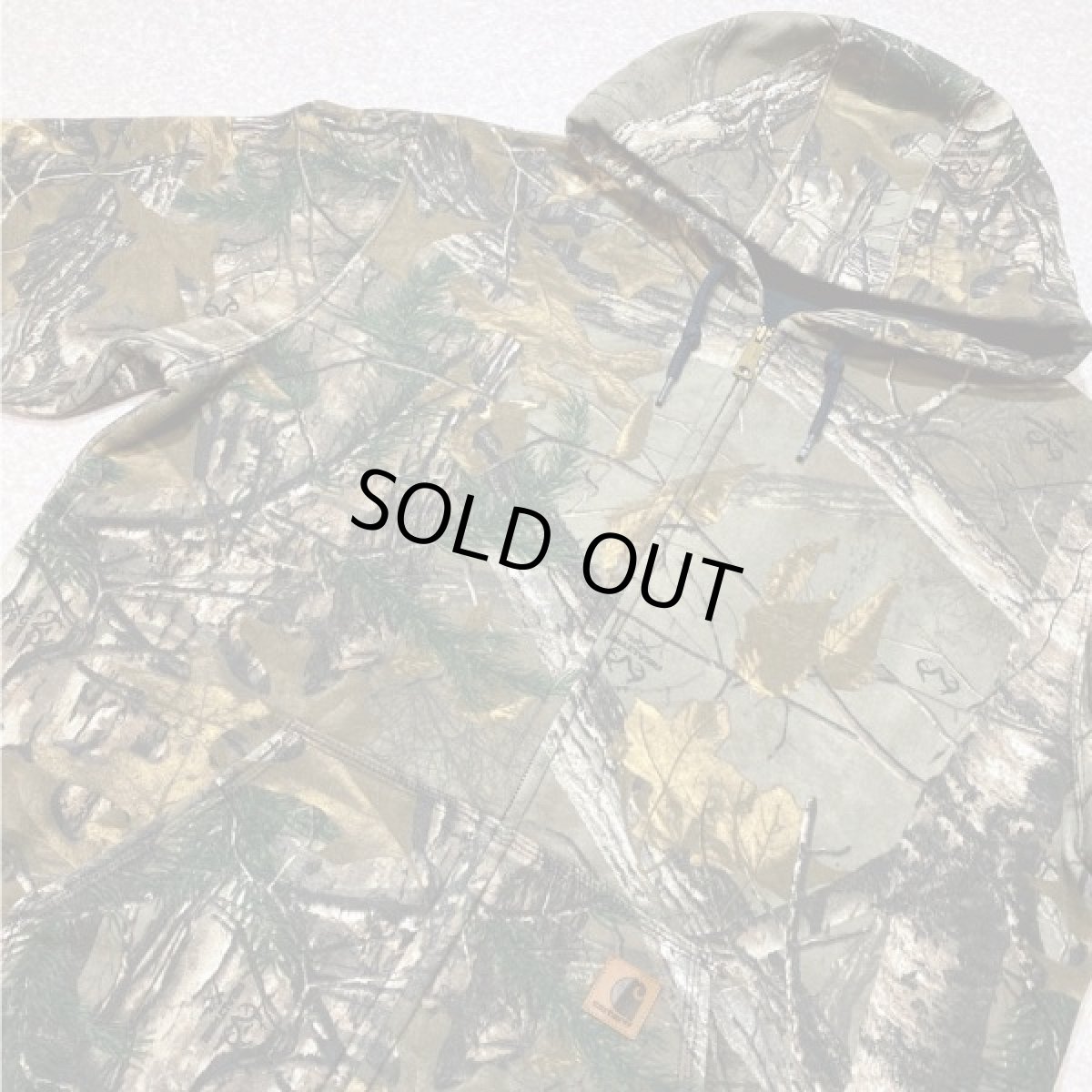 画像15: 「Carhartt(カーハート)」REALTREE リアルツリー リアルツリーカモ カモ柄 迷彩 ミッドウェイト Lサイズ USモデル 裏起毛 ZIP パーカー (15)