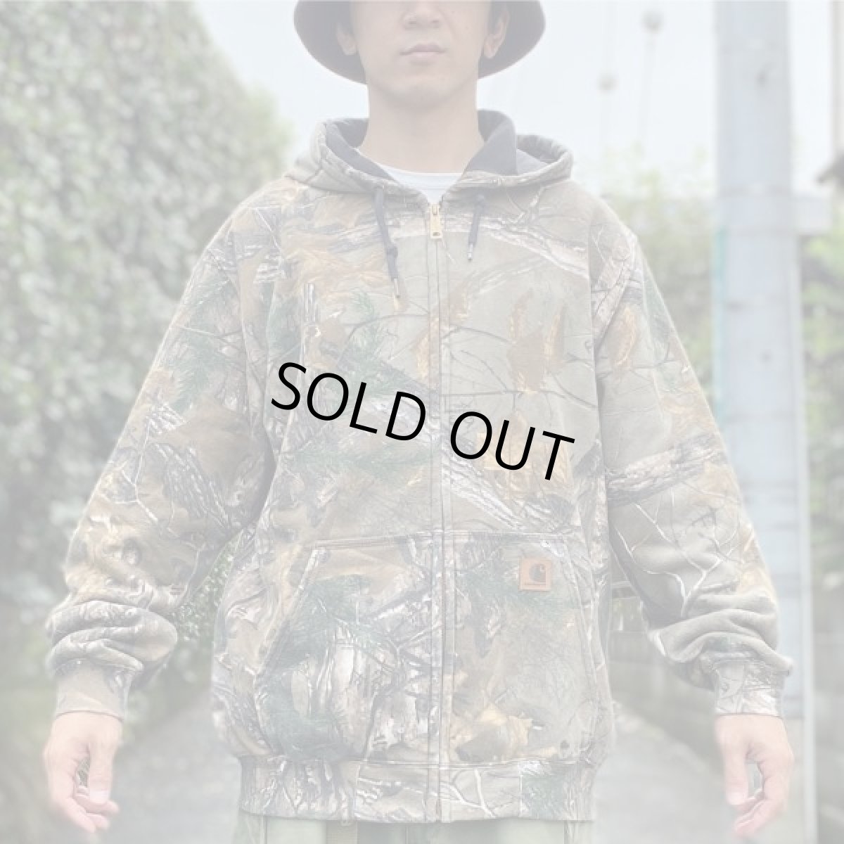 画像16: 「Carhartt(カーハート)」REALTREE リアルツリー リアルツリーカモ カモ柄 迷彩 ミッドウェイト Lサイズ USモデル 裏起毛 ZIP パーカー (16)