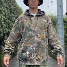 画像16: 「Carhartt(カーハート)」REALTREE リアルツリー リアルツリーカモ カモ柄 迷彩 ミッドウェイト Lサイズ USモデル 裏起毛 ZIP パーカー (16)