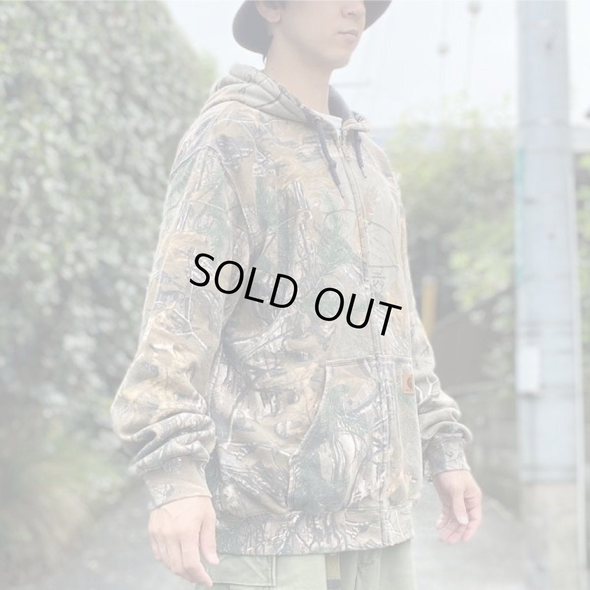 画像17: 「Carhartt(カーハート)」REALTREE リアルツリー リアルツリーカモ カモ柄 迷彩 ミッドウェイト Lサイズ USモデル 裏起毛 ZIP パーカー (17)