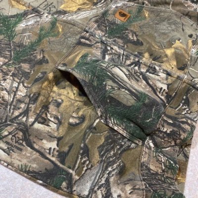 画像1: 「Carhartt(カーハート)」REALTREE リアルツリー リアルツリーカモ カモ柄 迷彩 ミッドウェイト Lサイズ USモデル 裏起毛 ZIP パーカー