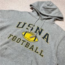 画像15: 「Champion(チャンピオン)」ECO FLEECE エコ フリース 90s USNA FOOTBALL アメリカ合衆国海軍兵学校 フットボール プルオーバー パーカー (15)